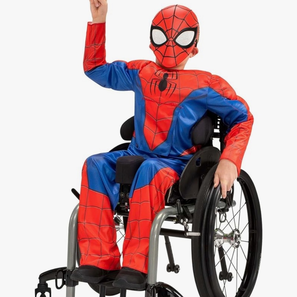 Kids Marvel Spider-Man Official Youth Adaptive Costume Size Large (12-14)
